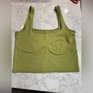 Abercrombie & Fitch Olive Crop Top
